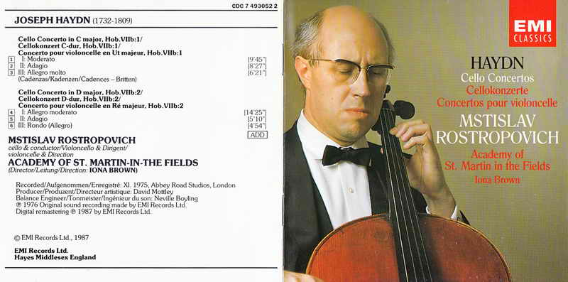 Haydn-Cello Concertos Nos.1,2_Rostropovich,Brown,ASMF(EMI CDC 7 49305 2).jpg